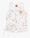 Regata Infantil Feminina em Meia Malha Estampada - Kely Kety - Branco-499f7617-4430-4830-ab23-70ea42e005c0