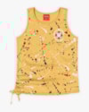 Regata Infantil Feminina em Meia Malha Estampada - Kely Kety - Mostarda-3e06cd2a-575a-4d9b-bceb-7420db3ff92d