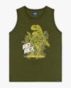 Regata Infantil Masculina Estampa Dinossauro - ReiRex - Oliveira-17481270-d2dd-457a-b0e2-9c9577454a3c
