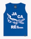 Regata Infantil Masculina Estampa Jacaré - ReiRex - Azul-3adb11e0-04ab-4710-a7d2-9cc1a75184a2