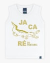 Regata Infantil Masculina Estampa Jacaré - ReiRex -Branco-334112b5-2d9c-4baa-9e04-f82080789c7b