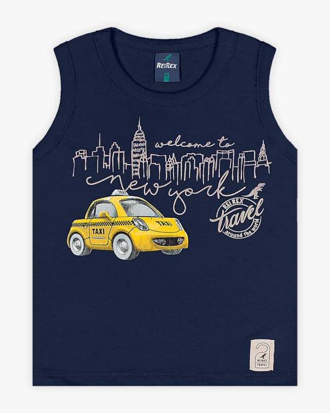 Regata Infantil Masculina Estampa Viagem - ReiRex Oxford-a485e63e-6124-4676-b1ae-999e9187b6b8