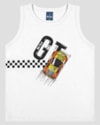 Regata Infantil Menino em Malha Estampa Carro ReiRex Branco-48e345b1-3957-4b52-b316-549cfe9311e5