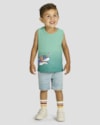 Regata Infantil Menino em Meia Malha Estampa Tubarão - ReiRex - Gelato-307ab53c-6013-4b35-88e6-35f9f81d88f9