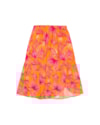 Saia Feminina Cereja Rosa Folhagens-75bc9285-dd81-4cde-97ef-64f1063278dc