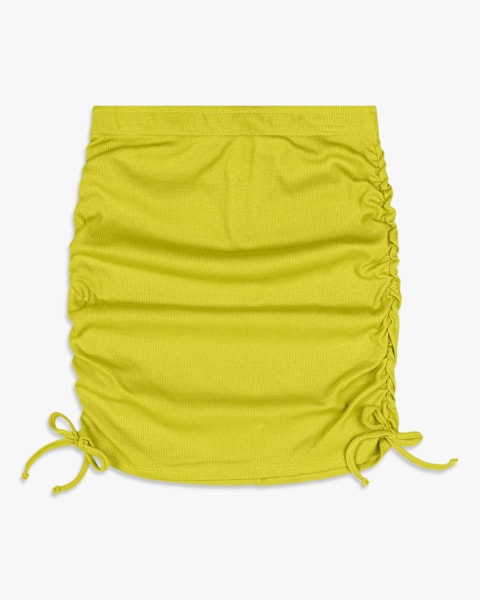 Saia Juvenil Canelada com Amarração Lateral - BaseD - Aspargo