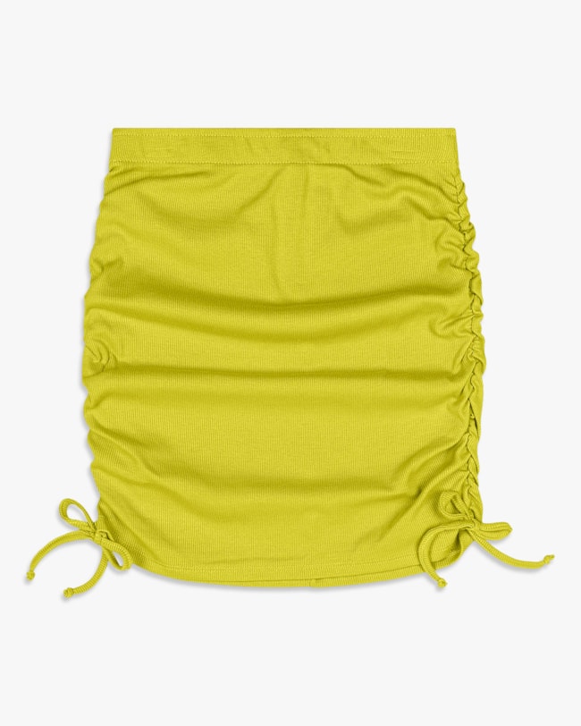 Saia Juvenil Canelada com Amarração Lateral - BaseD - Aspargo-5f0685f3-7c59-4695-bfd5-6b1e190d08a2