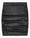 Saia Juvenil Canelada com Brilho e Franzido Lateral - BaseD - Preto-f4949fcc-b69d-4f46-bcd6-60605666031c