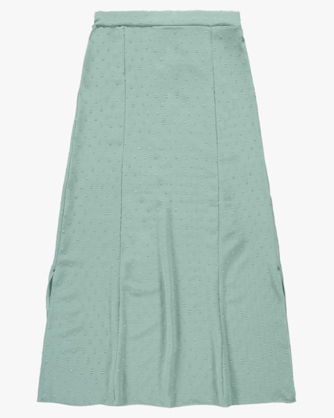 Saia Longa em Jacquard com Abertura Lateral - Cereja Rosa - Green