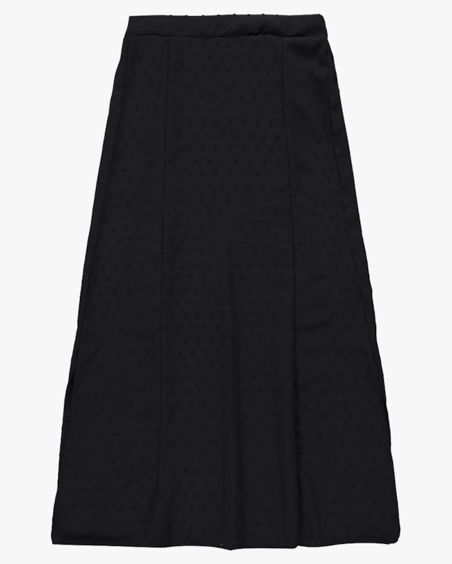 Saia Longa em Jadquard com Abertura Lateral - Cereja Rosa - Preto P-fd4ef499-c0e7-47ff-ab9b-8d987ac85a81