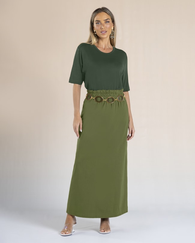 Saia Longa em Meia Malha- Cereja Rosa - Oliveira-a6ec0e13-5c62-4a8f-89af-b6eaf7663317