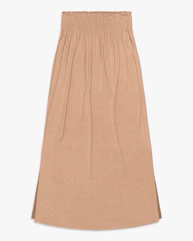 Saia Longa em Tricot Viscose com Fenda - Cereja Rosa - Toffee-ccf62a0d-95d6-4516-a76c-376daacfe7f0