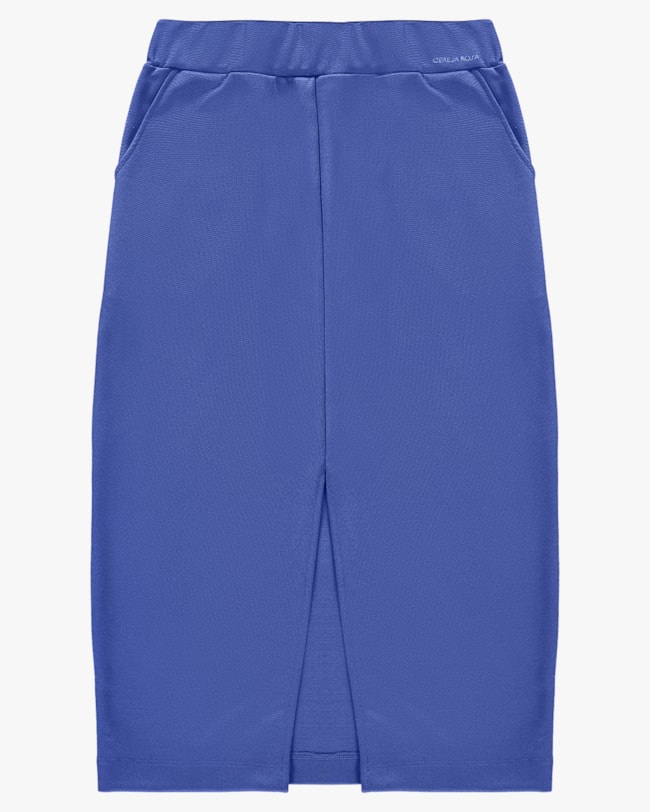 Saia Midi com Fenda em Compact Montaria - Cereja Rosa - Lazuli P-1e0e0101-c49d-4719-842b-980018acac99