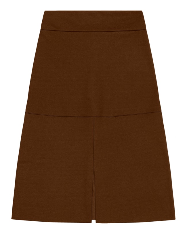 Saia Midi em Cirrê Peluciado Cereja Rosa - Marrom-69db22fe-f137-4754-bfaf-8c68aa8f8345