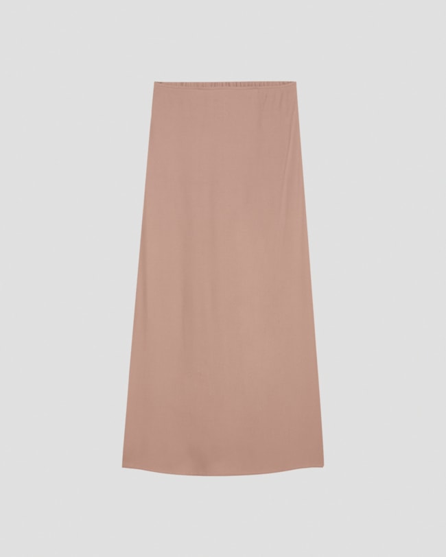 Saia Midi em Viscose com Fenda Lateral Cereja Rosa Marrom-d655fcf5-3541-47ba-b140-5171e5504d8b