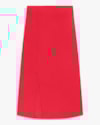 Saia Midi em Viscose Linho com Fenda - Cereja Rosa - Hibisco-G-38bfba9c-0365-4410-ad6e-50c4918192b1