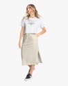 Saia Midi Juvenil em Moletinho BaseD Mescla Banana-61747d4c-965d-4766-b53c-2f32f49cb686