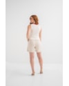 Shorts Balloon em Sarja e Linho Cereja Rosa-795c99d1-c679-4500-8839-fdd47963238d
