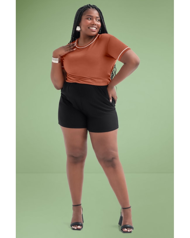 Shorts Básico Canelado Cereja Curves-34dc7625-46f7-46b6-a09e-df4260c3aa9e