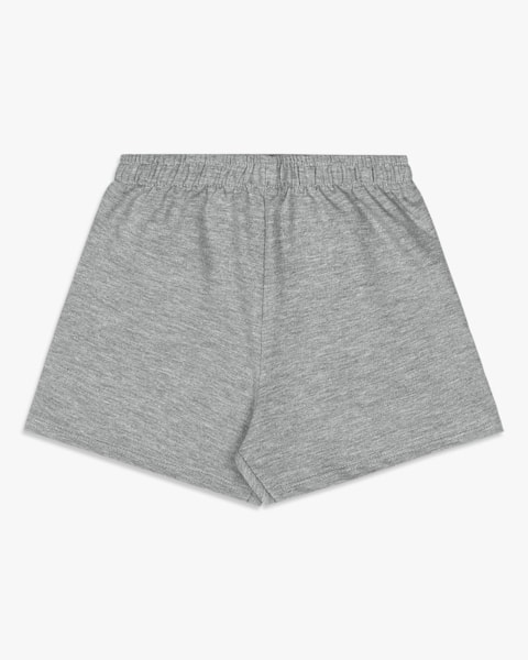 Shorts Básico Infantil Menina em Moletinho - Kely Kety - Mescla
