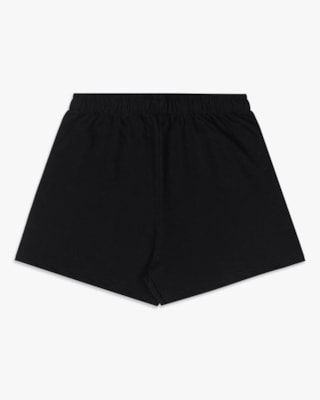 Shorts Básico Infantil Menina em Moletinho - Kely Kety - Preto