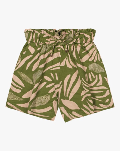 Shorts Clochard Estampado Cereja Rosa