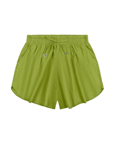 Shorts de Linho Cereja Rosa