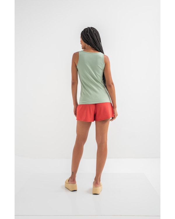 Shorts Feminino Canelado Cereja Rosa