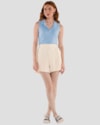 Shorts Feminino com Bolso em Viscose - Cereja Rosa - Areia-f816dd2a-82fb-4eea-b764-987cc8fd8858