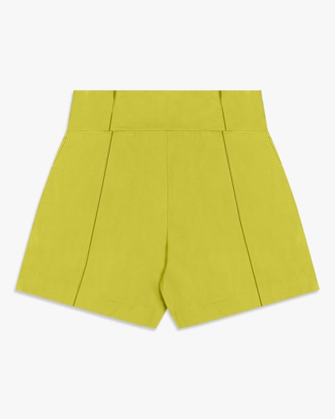 Shorts Feminino em Alfaiataria com Bolso - Cereja Rosa - Limonade