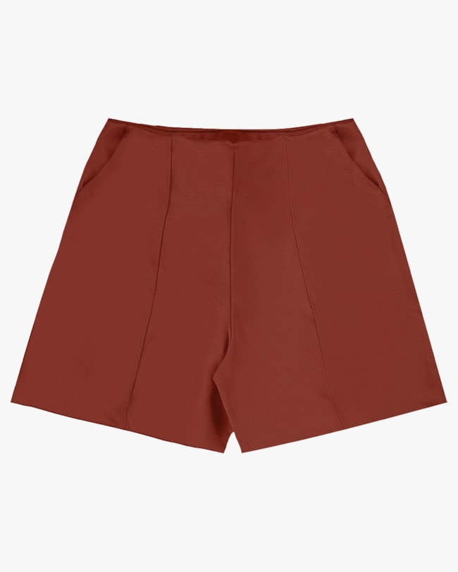 Shorts Feminino em Compact Montaria - Cereja Rosa - Ferrugem-a6a362fe-7b33-4aaf-8b4e-e57a758c28d0