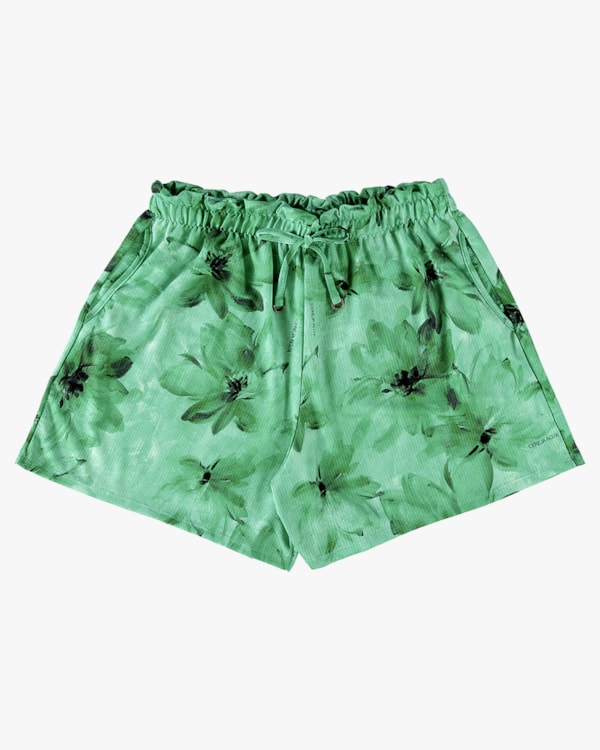 Shorts Feminino em Malha Anarruga - Cereja Rosa - Hortelã P