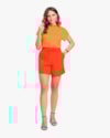 Shorts Feminino em Moletinho com Bolso - Cereja Rosa - Carrot-268025d7-eaf8-4426-91e3-aba0b5a145f4