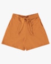 Shorts Feminino em Moletinho com Cinto - Cereja Rosa - Amarelo-cabe7c1c-cbe0-436b-a288-0568247d696d