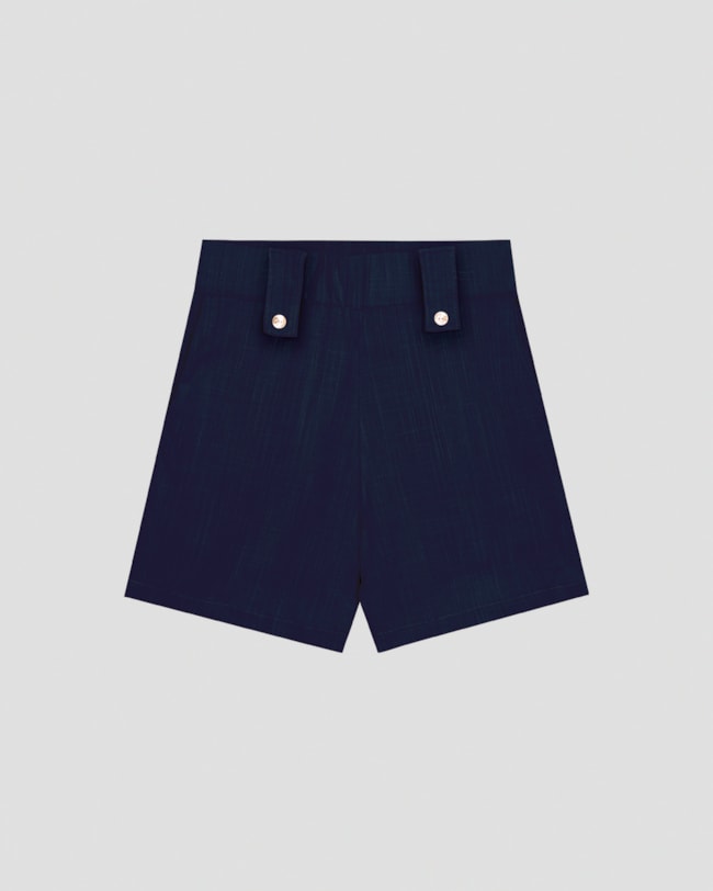 Shorts Feminino em Viscose com Bolsos Cereja Rosa Azul-3344d555-497f-4f52-8247-bfa818bf246c