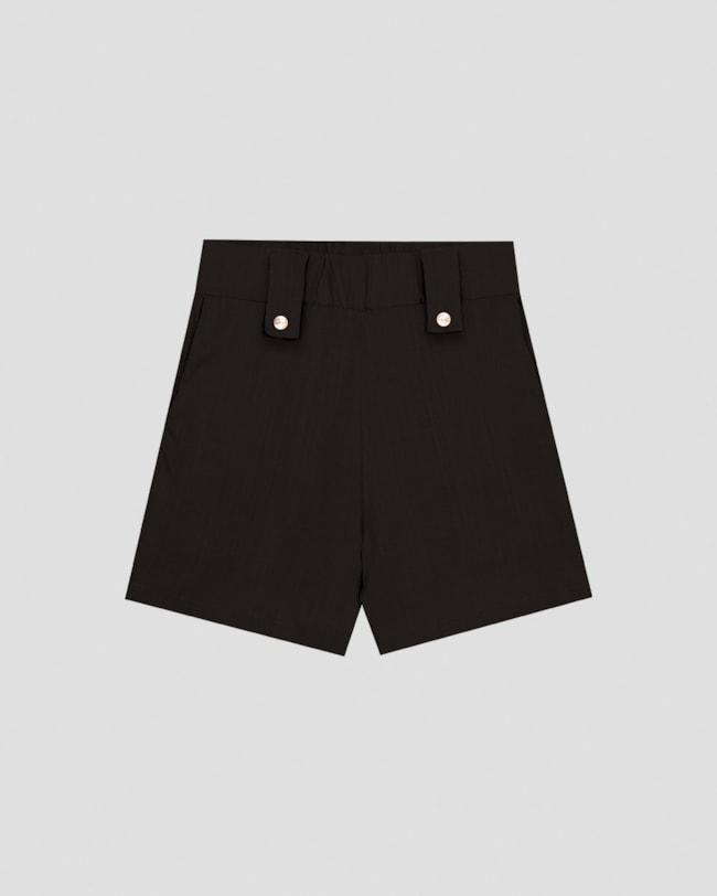 Shorts Feminino em Viscose com Bolsos Cereja Rosa Preto-19fd48c9-4397-4679-8007-ef83971142ce