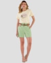 Shorts Feminino em Viscose Linho com Bolso - Cereja Rosa - Mint-0301e52e-c56b-4e85-8426-1d8732769902