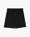 Shorts Feminino em Viscose Trabalhada com Bolso - Cereja Rosa - Preto-b56abcef-7f5a-4bfa-9f18-981138d5c17f