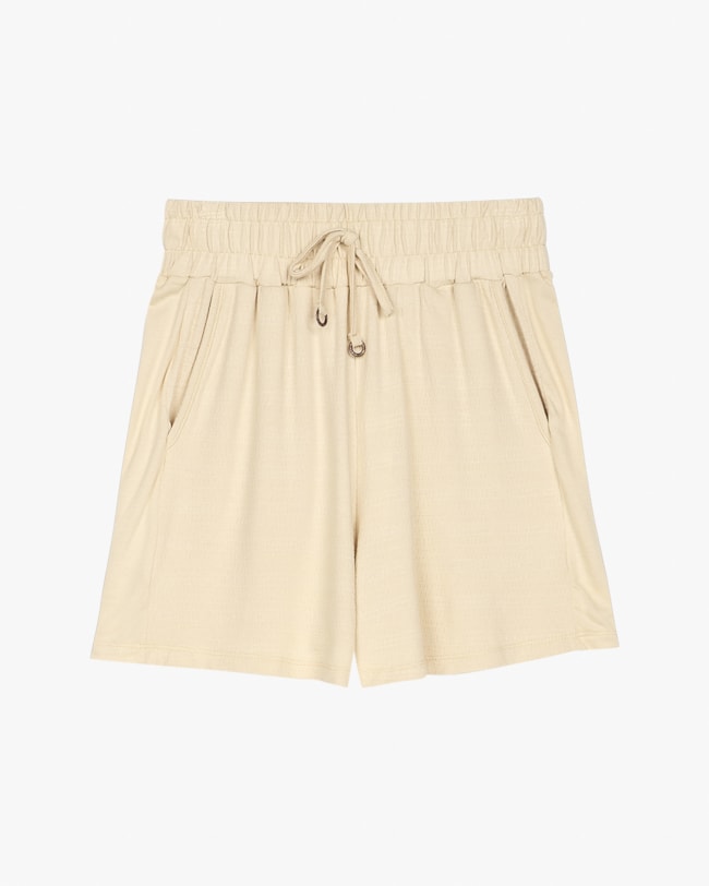 Shorts Feminino em Viscose Trabalhada com Bolso - Cereja Rosa - Tapioca-fc55eaca-882e-471a-b487-a79422f85614