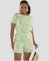 Shorts Feminino Estampado em Viscose Linho - Cereja Rosa - Mint-bcc02d32-4e81-45f6-8261-54228618537a