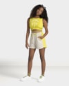 Shorts Feminino Juvenil em Moletinho com Bolsos- BaseD - Aspargo-30ba5853-9205-4ca8-bb7a-a0a3c4870fce
