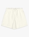Shorts Feminino Juvenil em Tecido Crepe com Cinto - BaseD - Natural-b94e3444-bada-4c59-922c-2438fa134df0