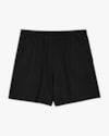Shorts Feminino Plus Size com Bolso em Moletinho - Cereja Rosa - Preto-285f2f13-1e19-4d55-904d-a89edcf0ce36