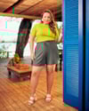 Shorts Feminino Plus Size em Viscose com Bolso - Cereja Rosa - Dark Gray-ff6bc13d-eff3-425e-83ce-6e4c3a214d3f