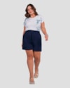 Shorts Feminino Plus Size em Viscose com Cinto Cereja Rosa Azul-7b9d02fb-50ed-4194-9b37-0ee6917cf610