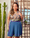 Shorts Feminino Plus Size em Viscose com Cinto - Cereja Rosa - Havana-90bae976-f872-4a20-ad73-8f158e4b11b5