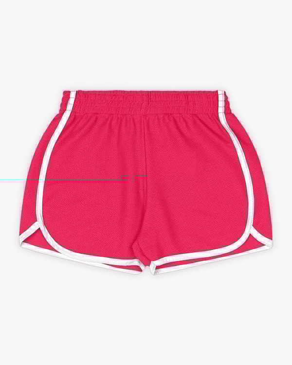 Shorts Infantil Feminino em Moletinho - Kely Kety - Cherry