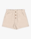 Shorts Infantil Feminino em Moletinho Sarjado - Kely Kety - Off White-42b32a01-5b52-4a1c-8849-727ff90b992b