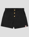 Shorts Infantil Menina em Moletinho com Botões Kely Kety Preto-75100280-2710-49d6-a40d-f96fb81a559f