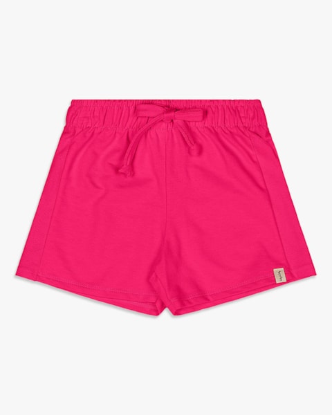 Shorts Infantil Menina em Moletinho - Kely Kety - Cherry